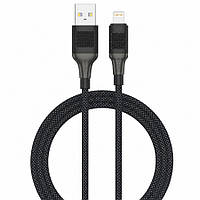 USB кабель Senteo SM-04 Eplosid series 2.4A Lightning 1м- чорний