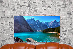 Картина на полотні "Озеро Морейн. Канада. Природа".  70х40 см.