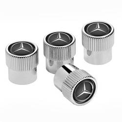 Оригінальні декоративні ковпачки ніпелей Mercedes-Benz Dust Caps Black (B66472002)