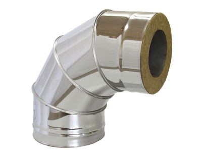 Коліно 90° AISI 430 нерж/нерж d-200/260