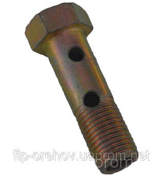 Болт штуцер топливный М10х1.5 2 отверстия (240-1111103-А-01) (ID ...