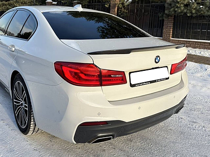 Спойлер леп M-Performance BMW 5 series G30 2017- ABS пластик, цвет черный глянец