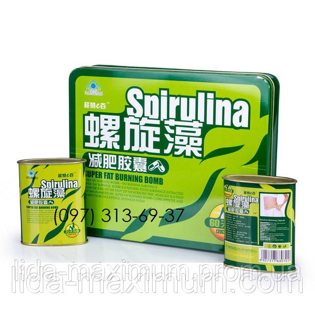 Спіруліна для схуднення 120 капсули SPIRULINA