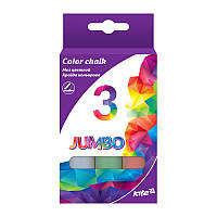 K17-077Мел цветной Jumbo, 3 цвета, Kite