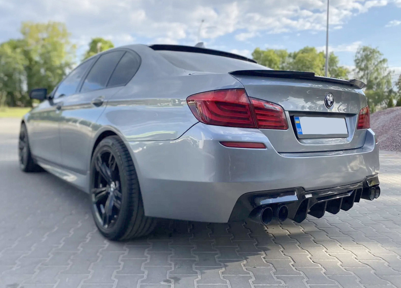 Задний диффузор CS-Style DPT (для M5, черный глянец, вакуумное формирование) для BMW 5 серия F10/F11 2010-2016 гг., фото 1