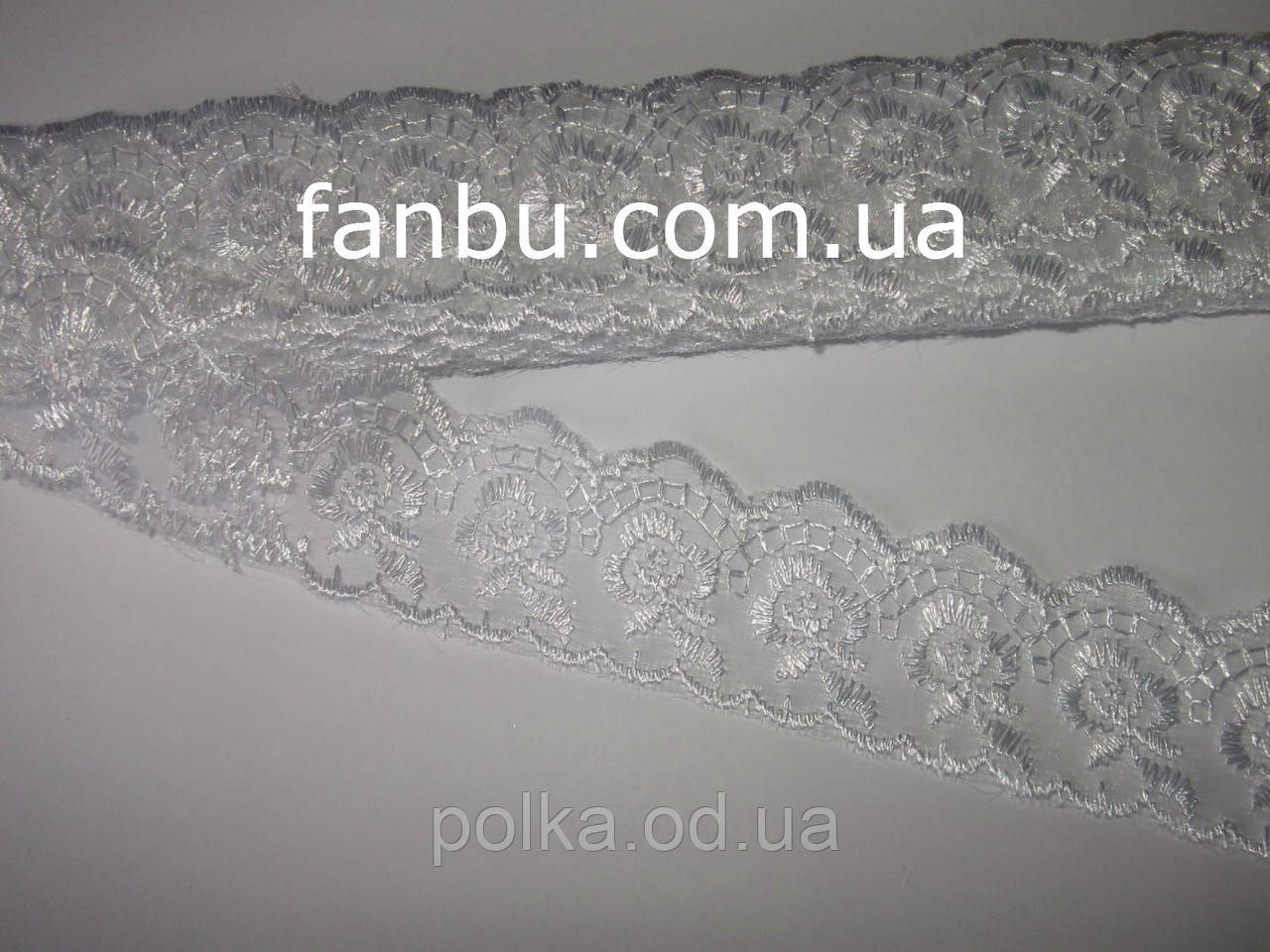 Кружево "Яблочко" белое,ширина 4 см(1упаковка-10ярдов)