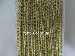 Вузька золота тасьма "змійка" (ширина 0.7 см)1 паковання 50 ярдів