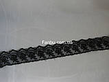 Мереживо "Яблучко" чорне, ширина 4 см(1упаковка-10ярдов), фото 2