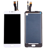 Оригінальний дисплей (модуль) + тачскрін (сенсор) для Meizu M5 Note | M621 (білий колір)