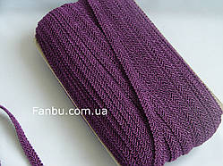 Кольорова тасьма "шубна" темно-фіолетова, ширина 1.2 см (1уп-50 метрів)