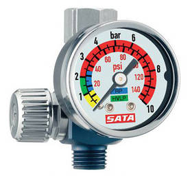 Манометр SATA з регулятором тиску та нарізним з'єднанням
