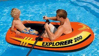 Надувний човен Intex "Explorer 200" 185х94х41 см (58330)