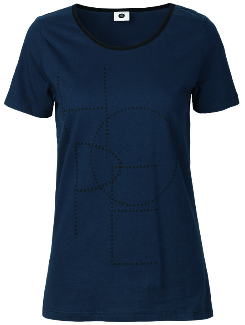 Женская футболка синего цвета Snow 2 T-shirt от Peppercorn в размере М - фото 1 - id-p373942065