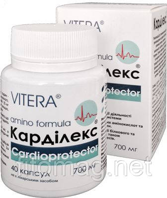 КАРДІЛЕКС® No40 по 770 мг -1 капсула на день.
