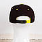 Чорна кепка-снепбек із жолтим козирком (Snapback), фото 5