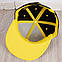 Чорна кепка-снепбек із жолтим козирком (Snapback), фото 6