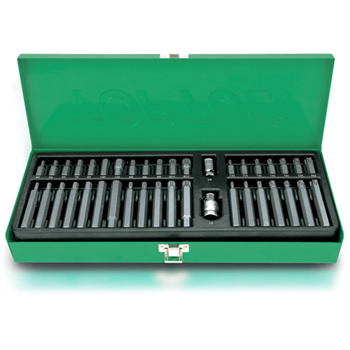 Набір біт 10мм HEX/TORX/SPLINE 40ед. Toptul GAAD4002 (Тайвань), фото 1