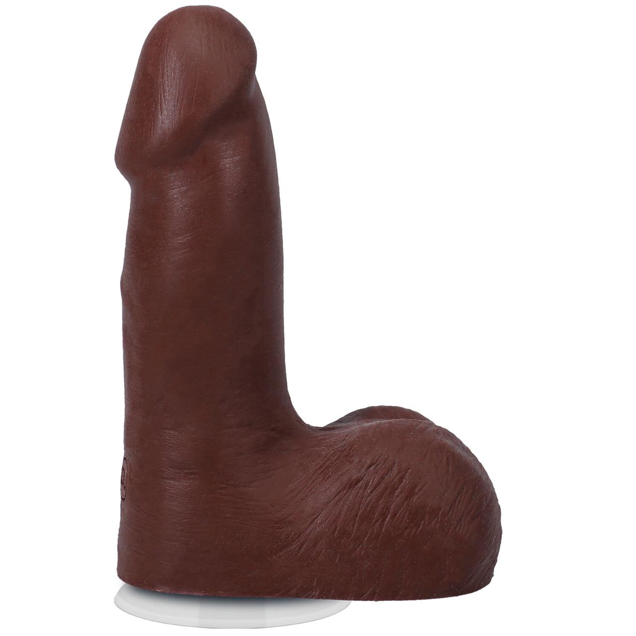 Фаллоимитатор Doc Johnson The Realistic Cock ULTRASKYN - 5 Inch with Balls Chocolate, фото 1
