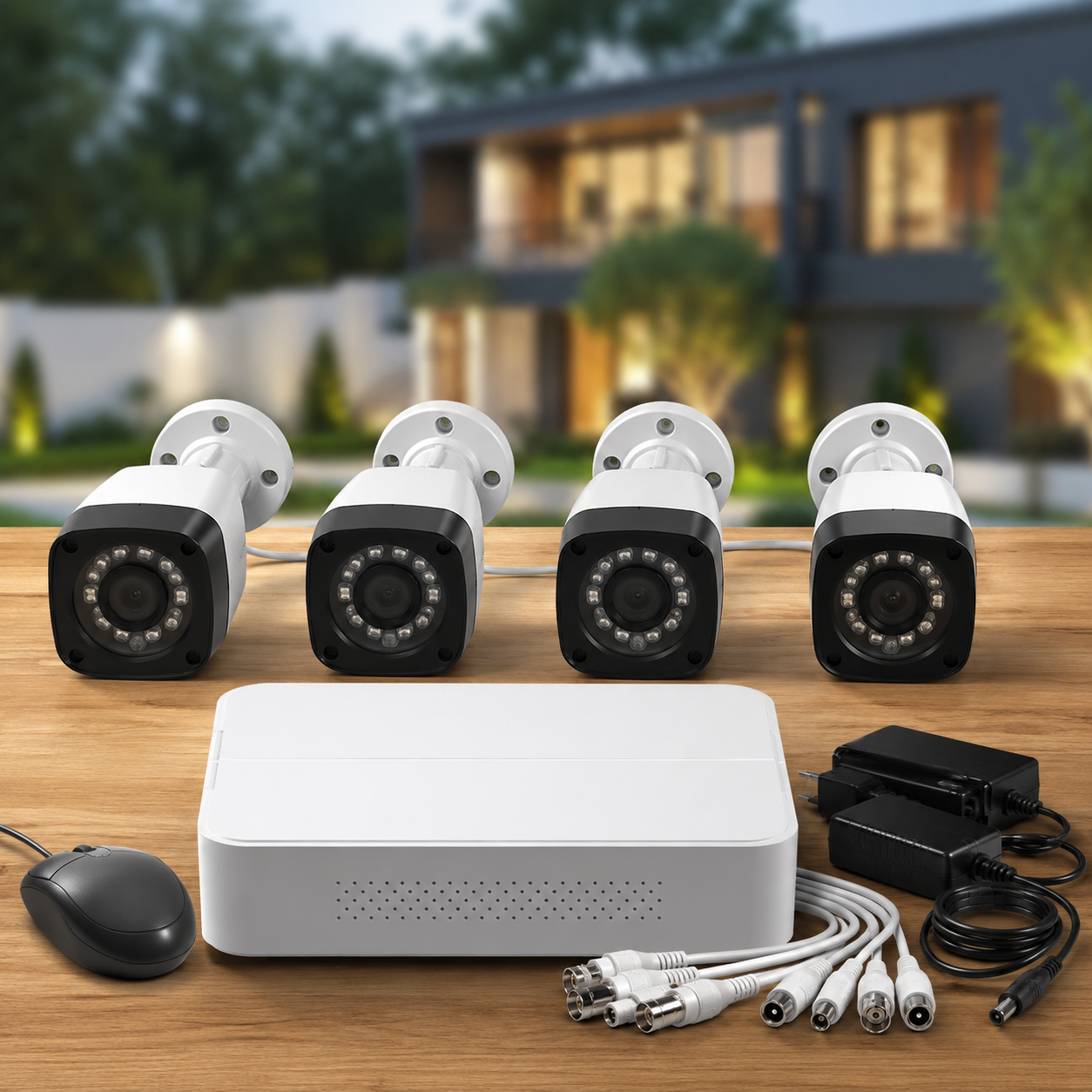 Реєстратор + Камери DVR KIT CAD D001 2mp\4ch набір на 4 камери, фото 1