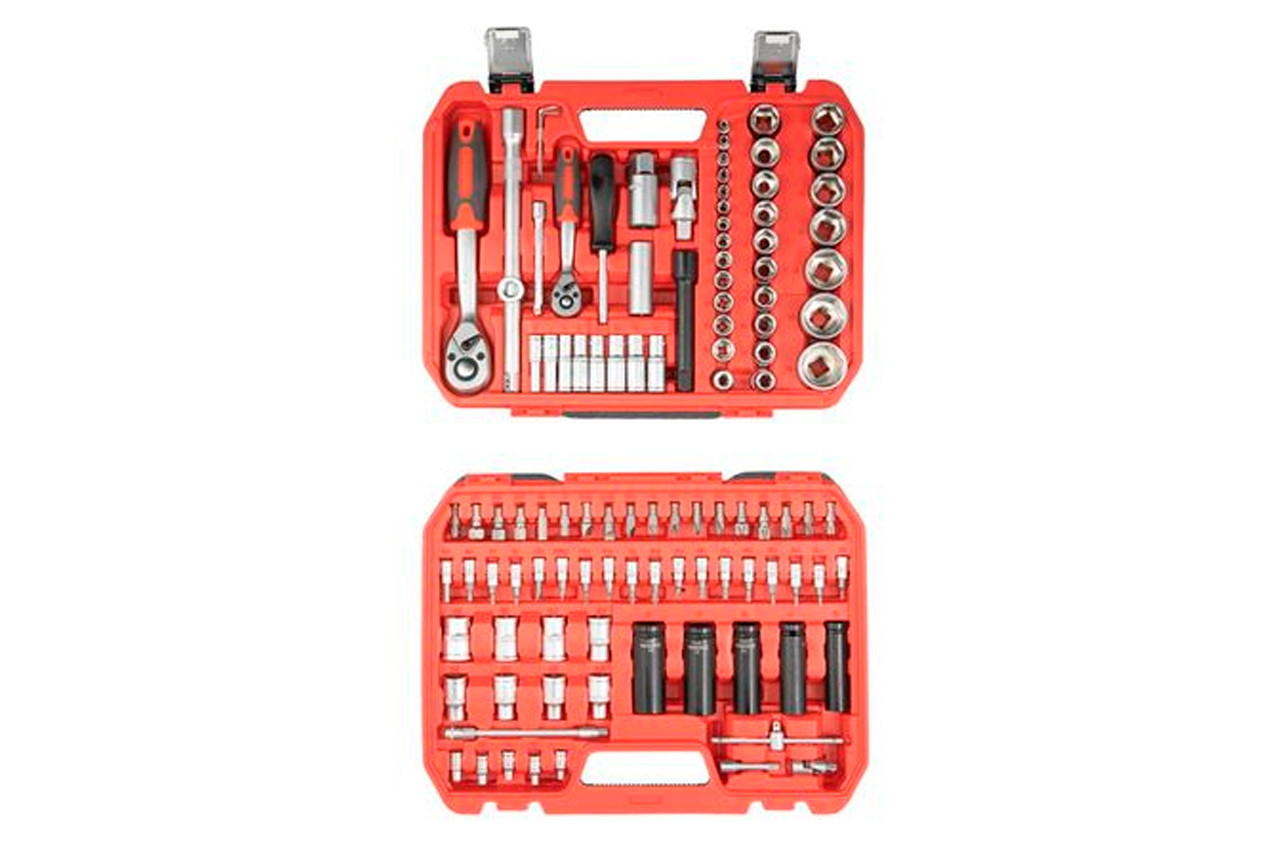 Набор инструмента Intertool 1/4" x 1/2" 111 предметов RED, фото 1