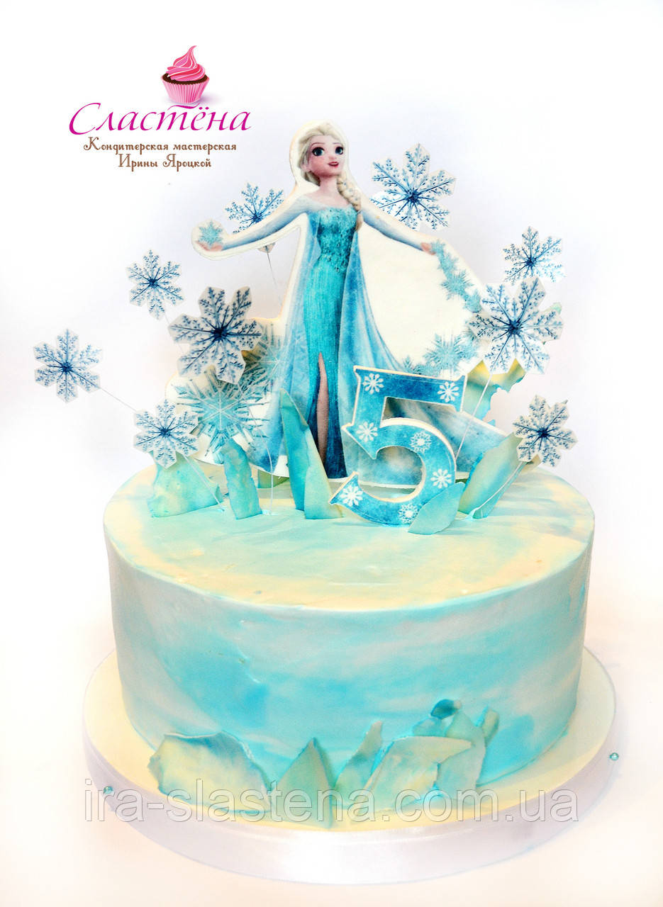 Дитячий Торт Frozen (кремовий без мастики)