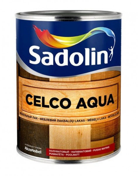 Лак для стен Sadolin Celco Aqua 10 матовый 1л - фото 1 - id-p517829829
