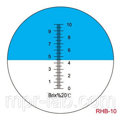 Портативный рефрактометр RHB-10ATC(REF 101/111,HT111ATC) Brix (Сахароза от 0 до 10 %), АТС - фото 2 - id-p517836207