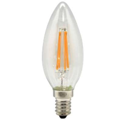 Лампа LED LB0430-E14-CanF, C37 4Вт Е14 3000K 450LM 4pcs filament