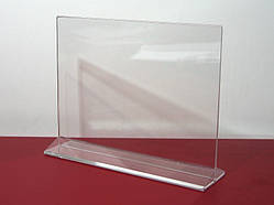 МенюХолдер А4 горизонтальний (297х210 мм, акрил 1.8 мм) WiS-005