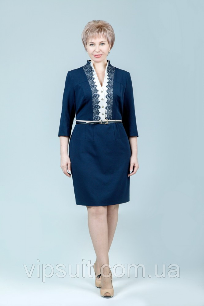 Платье женское Petro Soroka модель МС 1865-04 синее - фото 2 - id-p34717433