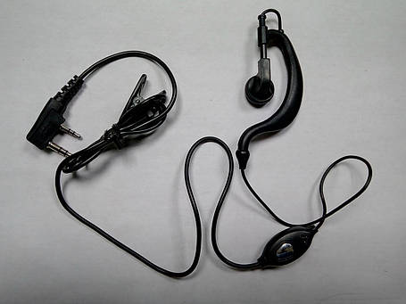 Гарнітура з завушиною Expert EX-Z1K1 LQ для радіостанцій Kenwood / Baofeng / Wouxun / Quansheng та ін., фото 1