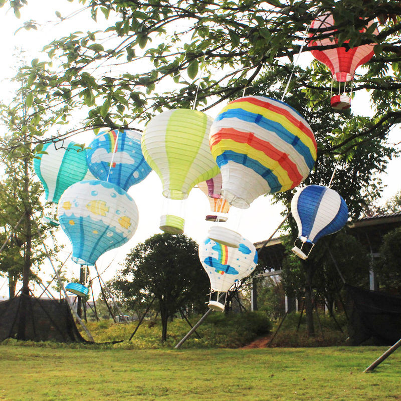 Бумажный декор для праздника "Воздушный шар" фиолетовый с белым - фото 9 - id-p717264499
