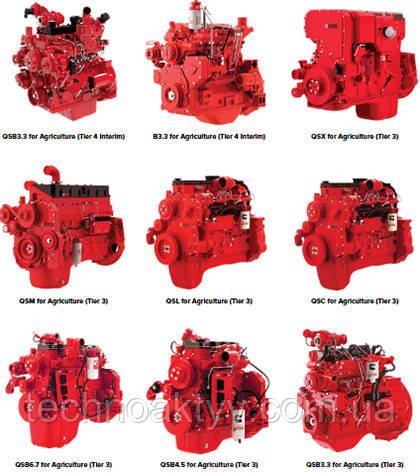 - QSB3.3 for Agriculture (Tier 4 Interim) Power 63 - 89 kW Torque 376 - 415 N•m B3.3 for Agriculture (Tier 4 Interim) - B3.3 for Agriculture (Tier 4 Interim) Power 45 - 63 kW Torque 214 - 304 N•m QSX for Agriculture (Tier 3) - QSX for Agriculture (Tier 3) Power 280 - 496 kW Torque 1825 - 2542 N•m QSM for Agriculture (Tier 3) - QSM for Agriculture (Tier 3) Power 216 - 298 kW Torque 1559 - 1898 N•m QSL for Agriculture (Tier 3) - QSL for Agriculture (Tier 3) Power 209 - 272 kW Torque 1288 - 1509 N•m QSC for Agriculture (Tier 3) - QSC for Agriculture (Tier 3) Power 153 - 227 kW Torque 915 - 1383 N•m QSB6.7 for Agriculture (Tier 3) - QSB6.7 for Agriculture (Tier 3) Power 99 - 205 kW Torque 584 - 990 N•m QSB4.5 for Agriculture (Tier 3) - QSB4.5 for Agriculture (Tier 3) Power 82 - 127 kW Torque 470 - 624 N•m QSB3.3 for Agriculture (Tier 3) - QSB3.3 for Agriculture (Tier 3) Power 60 - 82 kW Torque 371 - 415 N•m - QSB3.3 for Agriculture (Tier 4 Interim) Power 63 - 89 kW Torque 376 - 415 N•m B3.3 for Agriculture (Tier 4 Interim) - B3.3 for Agriculture (Tier 4 Interim) Power 45 - 63 kW Torque 214 - 304 N•m QSX for Agriculture (Tier 3) - QSX for Agriculture (Tier 3) Power 280 - 496 kW Torque 1825 - 2542 N•m QSM for Agriculture (Tier 3) - QSM for Agriculture (Tier 3) Power 216 - 298 kW Torque 1559 - 1898 N•m QSL for Agriculture (Tier 3) - QSL for Agriculture (Tier 3) Power 209 - 272 kW Torque 1288 - 1509 N•m QSC for Agriculture (Tier 3) - QSC for Agriculture (Tier 3) Power 153 - 227 kW Torque 915 - 1383 N•m QSB6.7 for Agriculture (Tier 3) - QSB6.7 for Agriculture (Tier 3) Power 99 - 205 kW Torque 584 - 990 N•m QSB4.5 for Agriculture (Tier 3) - QSB4.5 for Agriculture (Tier 3) Power 82 - 127 kW Torque 470 - 624 N•m QSB3.3 for Agriculture (Tier 3) - QSB3.3 for Agriculture (Tier 3) Power 60 - 82 kW Torque 371 - 415 N•m