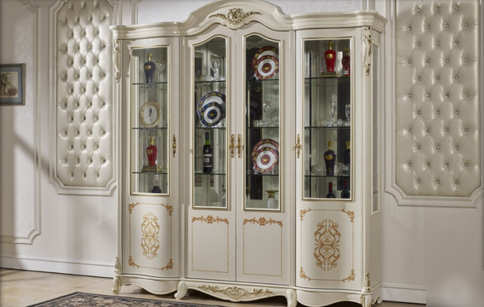 Купить Витрина (сервант) в гостиную в классическом стиле Неаполь Sof ...