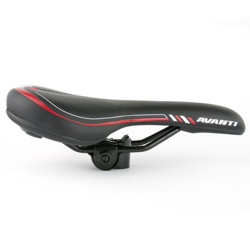 Седло велосипедное Avanti FU-6628 черно-красное - фото 2 - id-p518092536