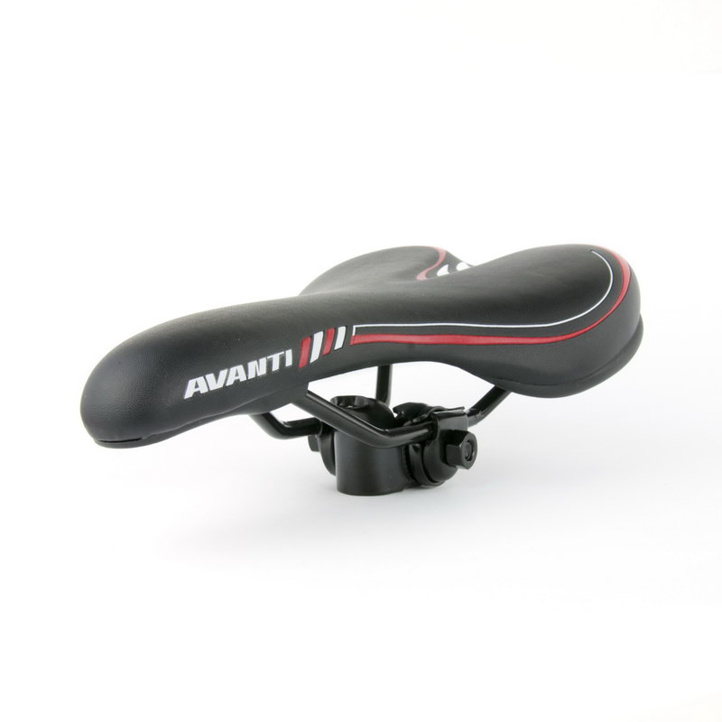 Седло велосипедное Avanti FU-6628 черно-красное - фото 4 - id-p518092536