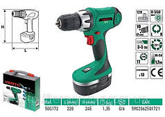 Дриль-шурупокрут акумуляторний 12 В, VERTO 50G172