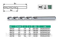Сверло по металлу HSS-G, VERTO 60H772, 60H774, 60H776, 60H778, 60H780