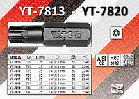 Биты 1/4"х25мм TORX T20 50шт, YATO YT-7816.