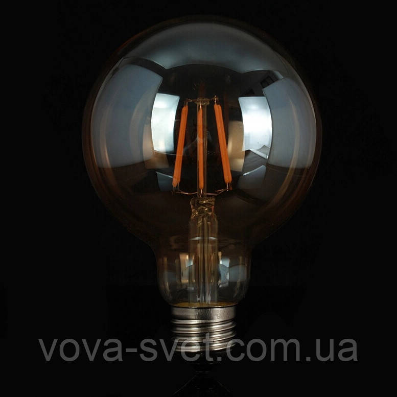 LED-лампа Едісона G-95 (8w) (AMBER) Filament (PREMIUM)