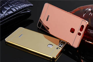 Металевий дзеркальний чохол бампер для Huawei P10 (4 кольори в наявності) , фото 3