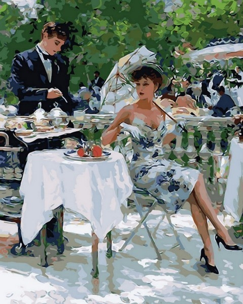 Картини за номерами 40х50 див. Літній ресторан Художник Костянтин Разумов