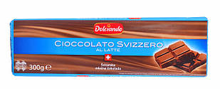 Молочний шоколад "Dolciando Cioccolato Svizzero", 300г.