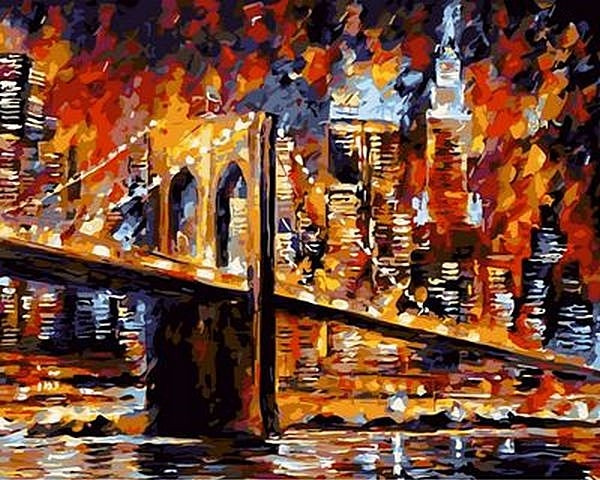 Картини за номерами 40х50 див. Бруклінський міст Художник Афремов