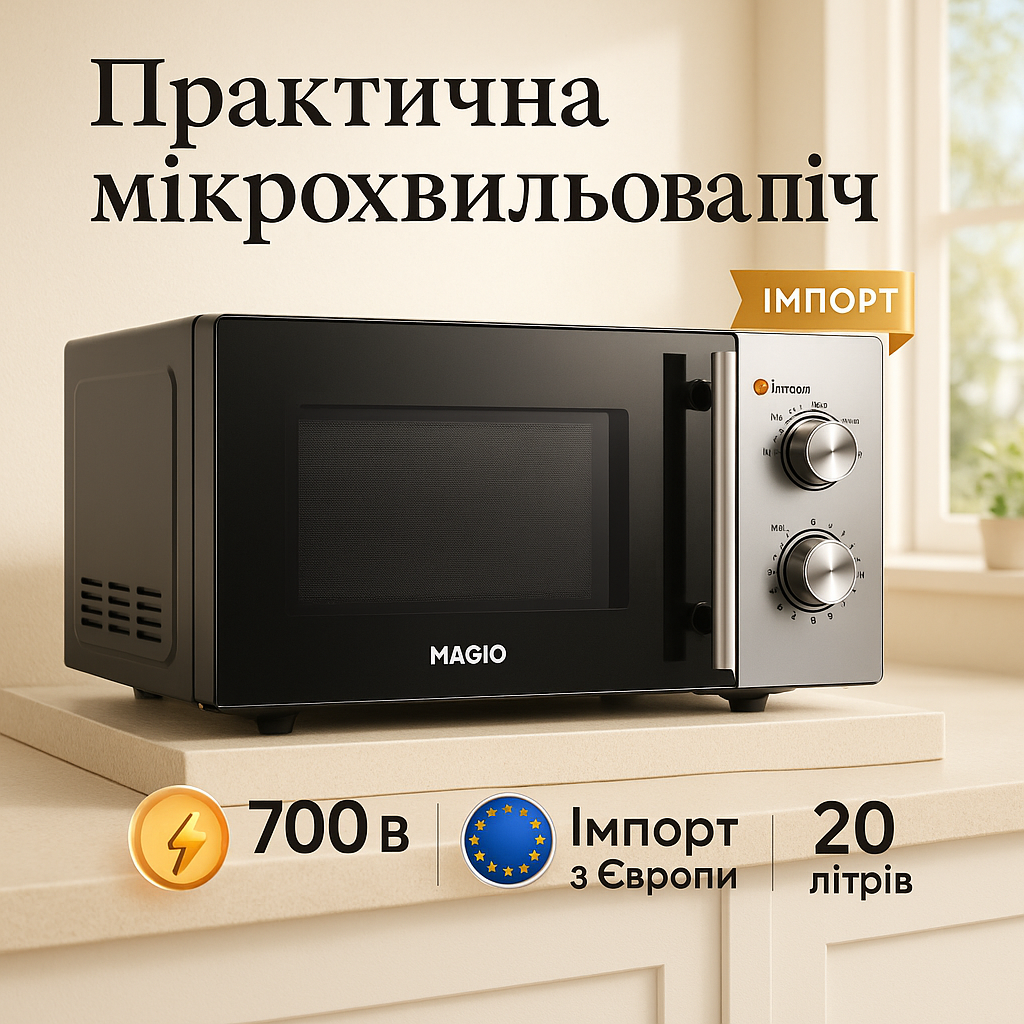 Печка мікрохвильова піч MAGIO, Вбудована духовка сфунк кров'яні печі з програмами приготовления CQ-69, фото 1