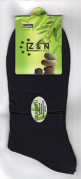 Шкарпетки чоловічі бамбук Z&N, ароматизовані, без шва, 41-44 розмір, укорочені, чорні, 680