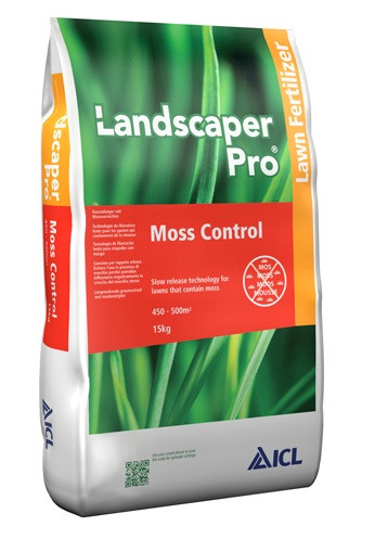 Добриво від моху на газоні Landscaper Pro Moss Control 1,5 міс 15 кг 11-5-5+8Fe