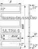 Дизайнерська сушарка для рушників — радіатор Ultra 6 з неіржавкої сталі/1000х500. Труба 30х30, фото 3