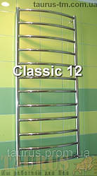 Величезна Нержавіюча сушарка для рушників Classic 12/1250х500 мм із дугоподібною перемичкою. Електро. 1/2