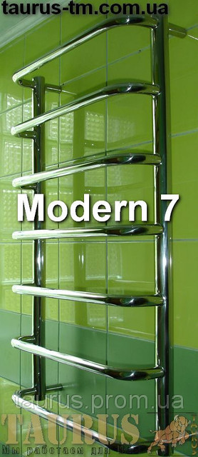 Водяна сушарка для рушників Modern 7/750х400 мм. з нержавіючої сталі